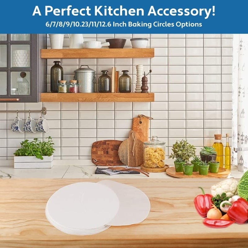 Oddy Ecobake Baking & Cooking PaperCircles | Ideal for Baking Cakes, Pastries & Cheesecakes | Best Suitable for Airfryer, Microwave, Oven & Steamer (5 Inch) - Image 5