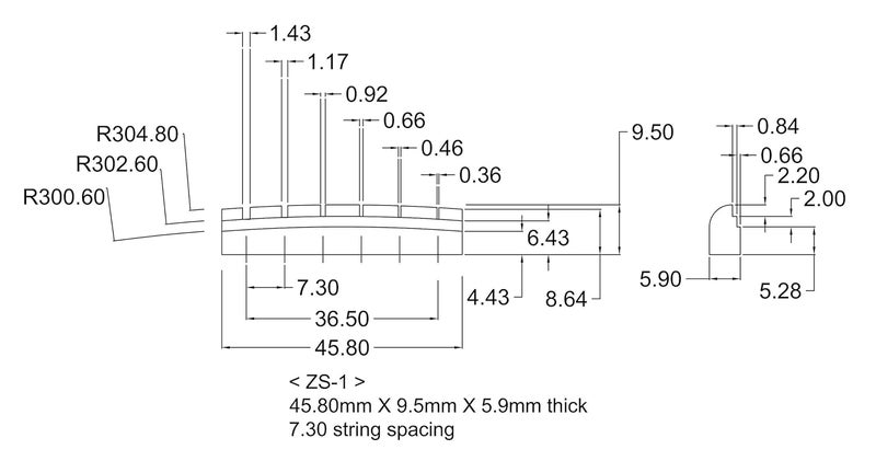 Zero Glide Store Slotted ZS-1 Guitar Nut System for Gibson - Image 5