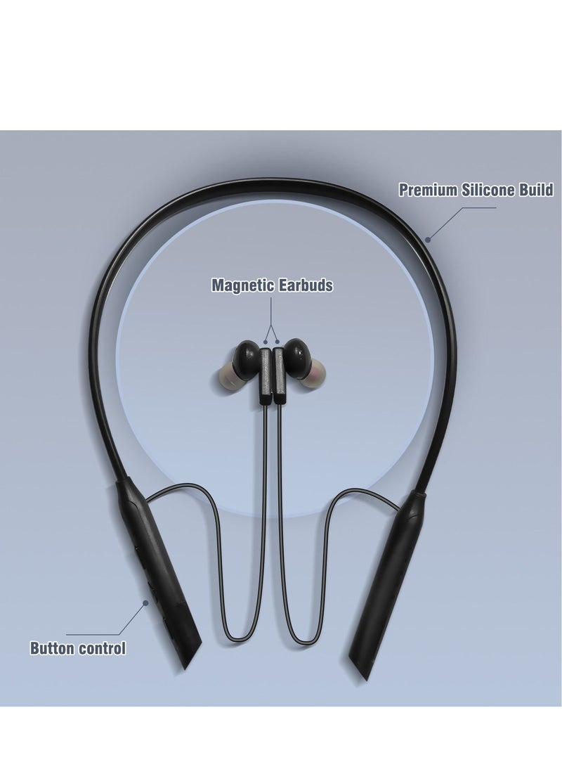 GULFLINK Wireless Neckband Earphone 130mah Black - Image 2
