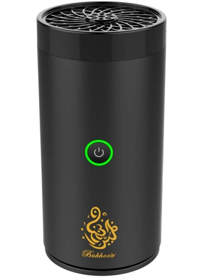 مبخرة كهربائية صغيرة محمولة وقابلة لإعادة الشحن بمنفذ USB نوع سي للسيارة  او المنزل او المكتب  لون أسود - Image 2