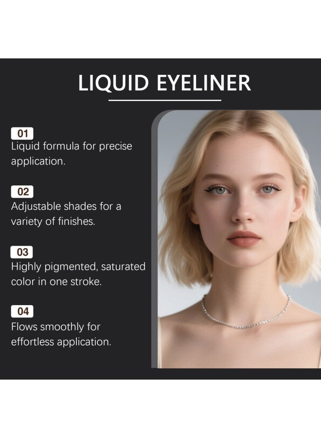 zephoco Dual-ended Eyeliner Pen - Versatile, Smudge-proof, Smooth And Flowing, Highly Pigmented For Eyelashes, Lower Lash Line, And Eye Makeup - Image 4