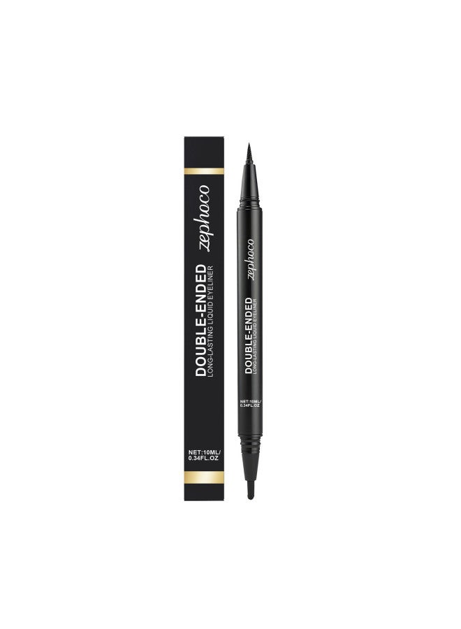 zephoco Dual-ended Eyeliner Pen - Versatile, Smudge-proof, Smooth And Flowing, Highly Pigmented For Eyelashes, Lower Lash Line, And Eye Makeup - Image 5