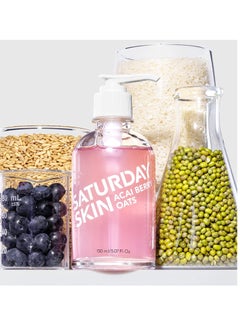 Saturday Skin Hydrating Gentle Facial Gel Cleanser Makeup Remover Sensitive Skin Face Wash Antioxidant Vitamin Brightening Smoothing | Korean Skin Care CICA Acai Berry Oats - pzsku/ZEECD2E74E251733CBACAZ/45/_/1740225541/855b9455-7b13-47cc-89ba-912f377ca4e0