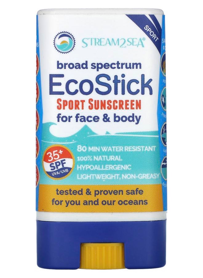 Stream2Sea - EcoStick Sport Sunscreen SPF 35+ 0.5 oz (14 g) - Image 1