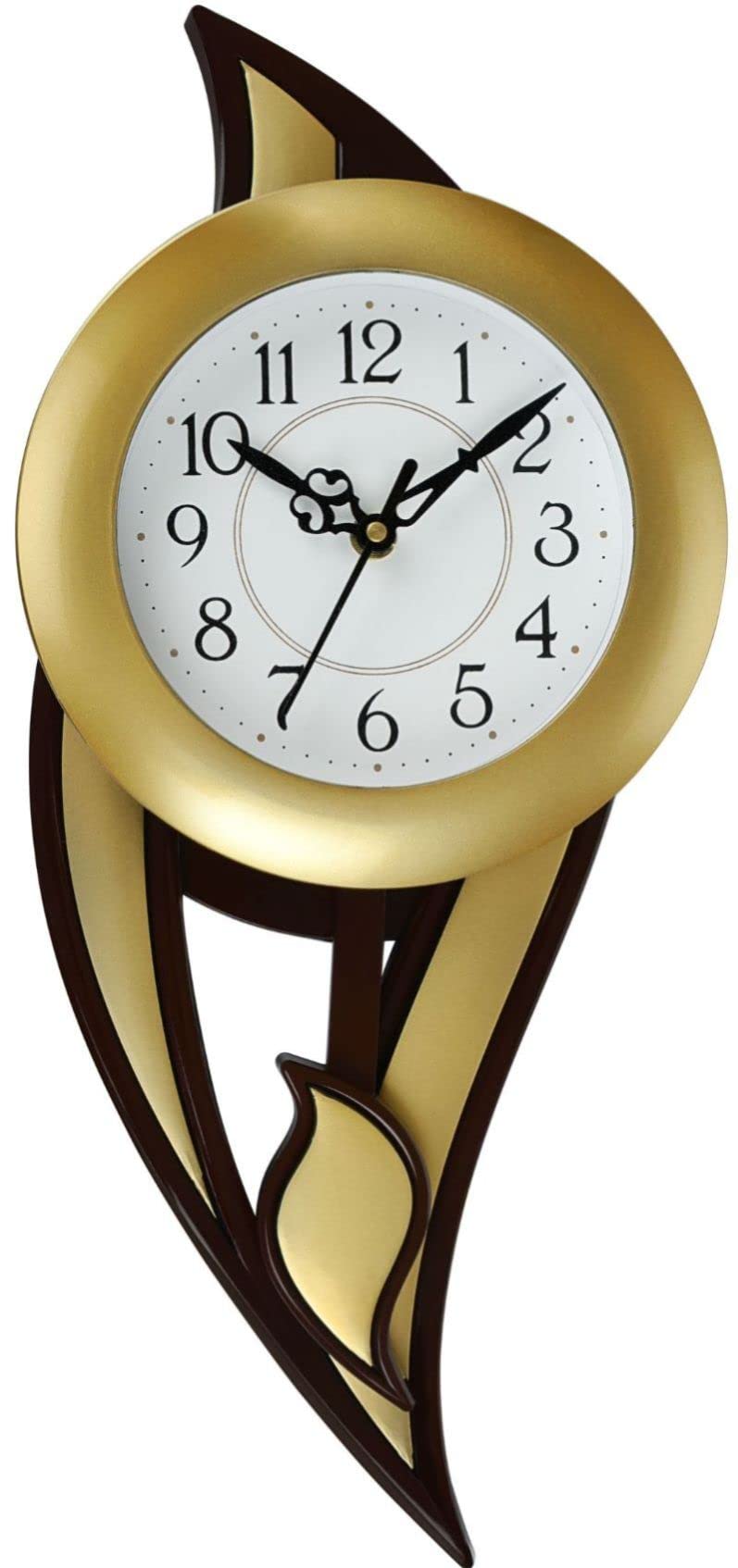 Harbour Analog Latest Stylish New Models Wall Clock with Pendulum for Home Living Room Hall Bedroom (Size Height 42.5 CM X Width 17.5 CM)- Home Decor Big Size Wall Clock MJ 18 GLMJ 1 - Image 4