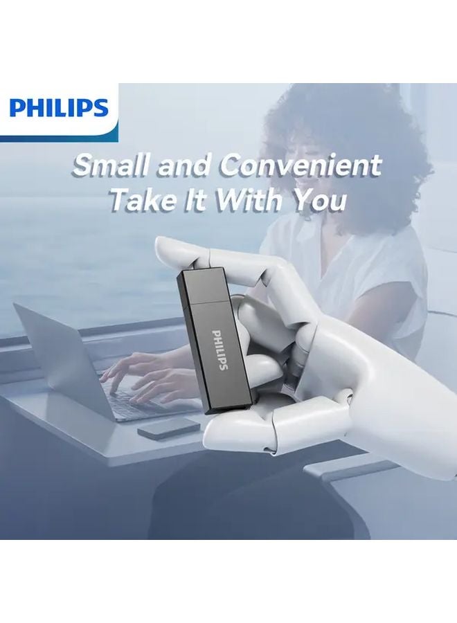 Philips 3 2 USB Flash Drive 256GB Gray with Dust Cover Portable for Office Travel - Image 5