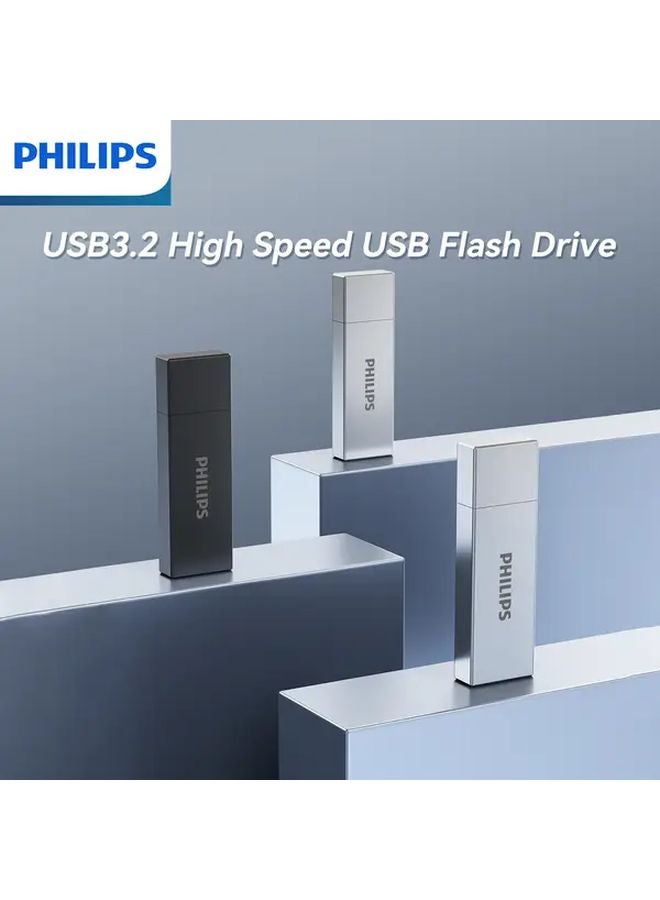 Philips 3 2 USB Flash Drive 256GB Gray with Dust Cover Portable for Office Travel - Image 4