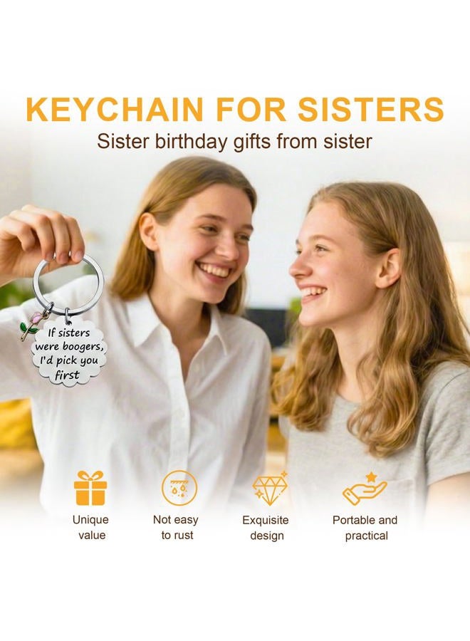 iJuqi Sister Christmas Gifts from Sisters - Big Middle Little Sisters Keychain Birthday Gifts for Sister, Yellow, M - Image 4