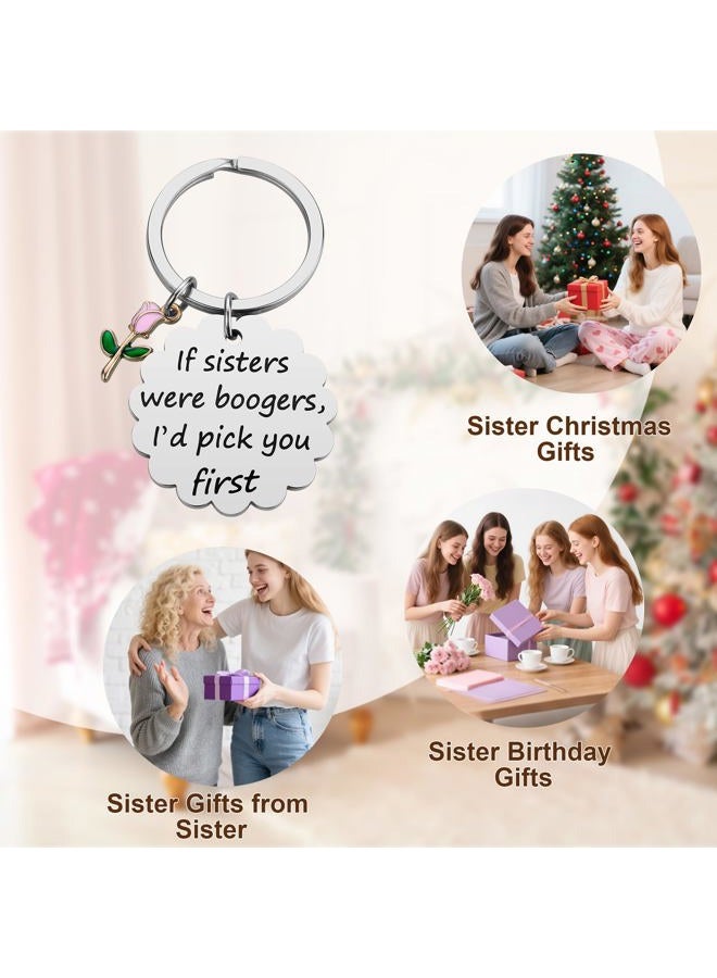 iJuqi Sister Christmas Gifts from Sisters - Big Middle Little Sisters Keychain Birthday Gifts for Sister, Yellow, M - Image 5