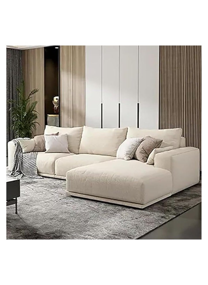 بوبينز هوم Poppins HOME أريكة الشمال الحديثة على شكل حرف L أريكة الزاوية لغرفة المعيشة (بيج، يسار)  - Image 1