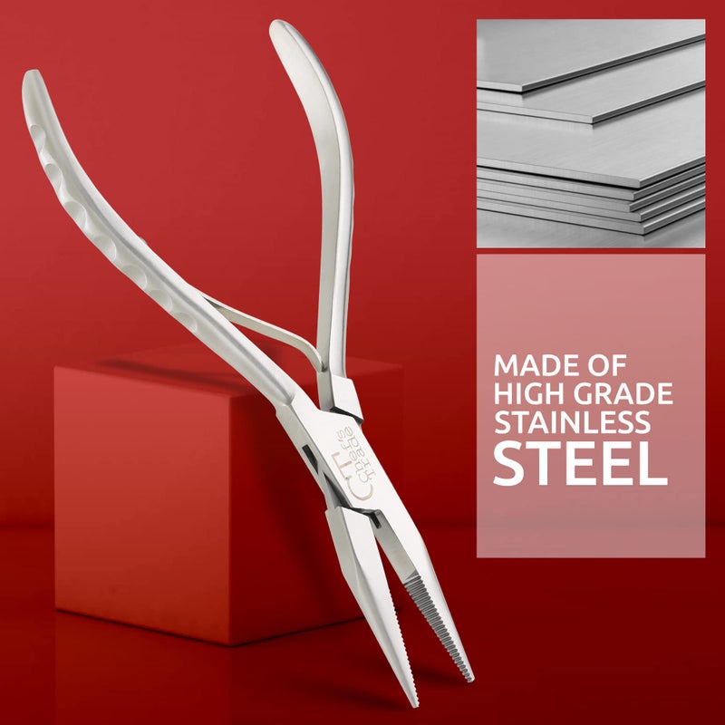 CHEF'S TRADE Fish Bone Pliers/Tweezers Stainless Steel Washable (Silver) - Image 5