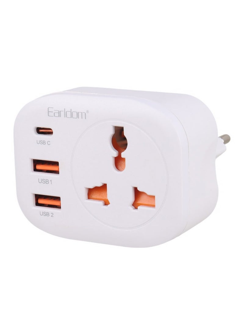 Earldom Fast Charging  Charger – 3A USB-C Cable, Durable and High-Speed Data Transfer, Compatible with Phones, Tablets, Laptops, and More, USB-C to USB-A, 1 Meter Length - Image 2