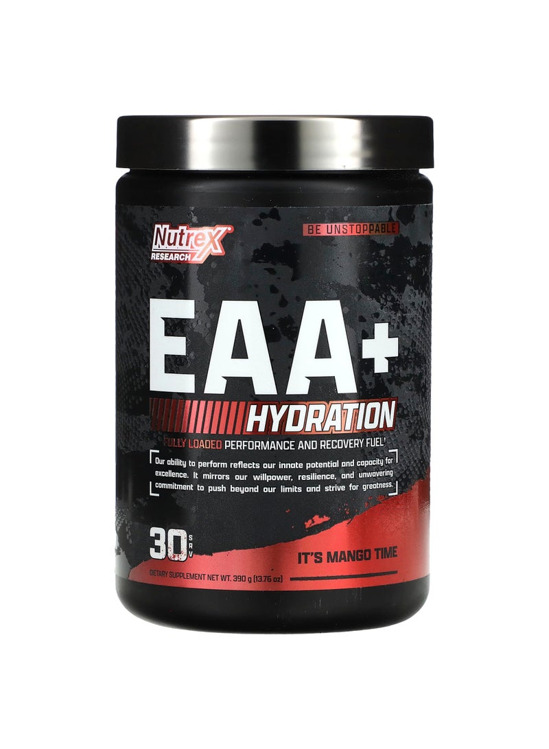 EAA+ Hydration, It's Mango Time, 13.76 oz (390 g)