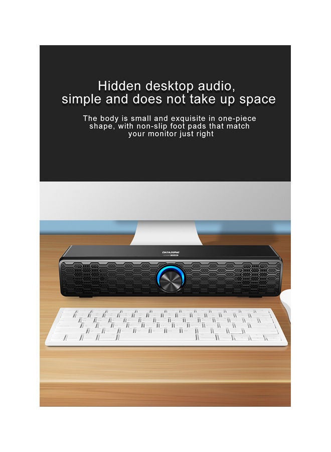 Datazone Audio System Computer Highest Quality Speaker with Contemporary Design And Excellent Sound Black - Image 5