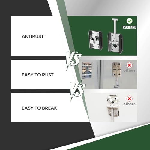RVGUARD 6 RV Door Holder Stainless Steel Bar HeavyDuty TStyle Door Catch for RV Camper Motorhome Trailer Van Doors - Image 3