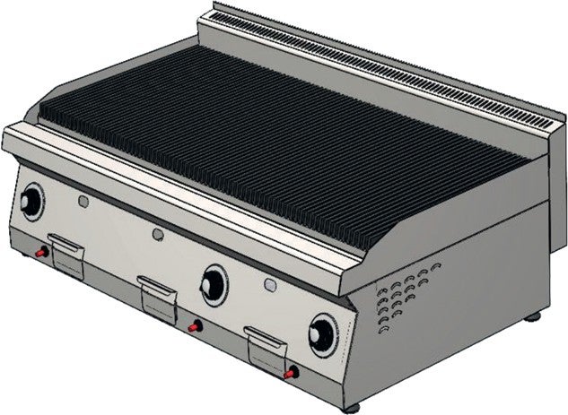 CSA Inox Karacasan Industrial 700 Series Countertop Natural Gas Water Grill 