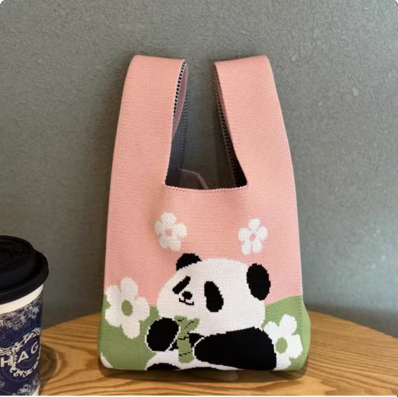 Knitted Bag Knitted Bag Women'S Handbag Woven Bag Tote Bag Various Hand Gift Bag - Image 2