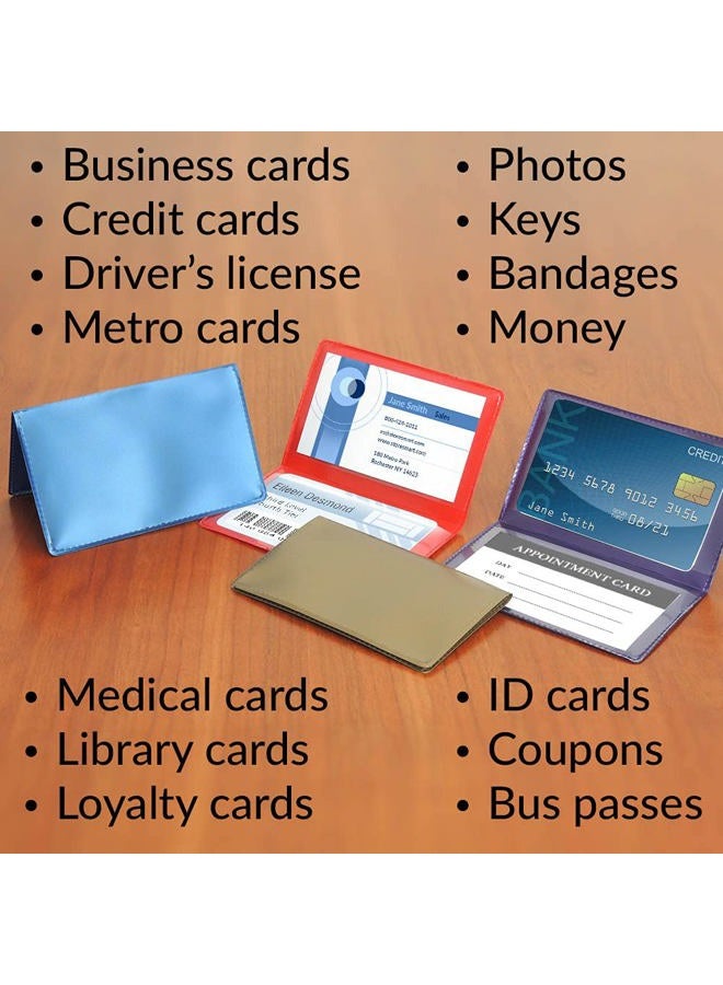 STORE SMART Folding Business Card Holders Rainbow 32-Pack - Each Side Holds 2" x 3 1/4" - RPP2915VP - Image 5