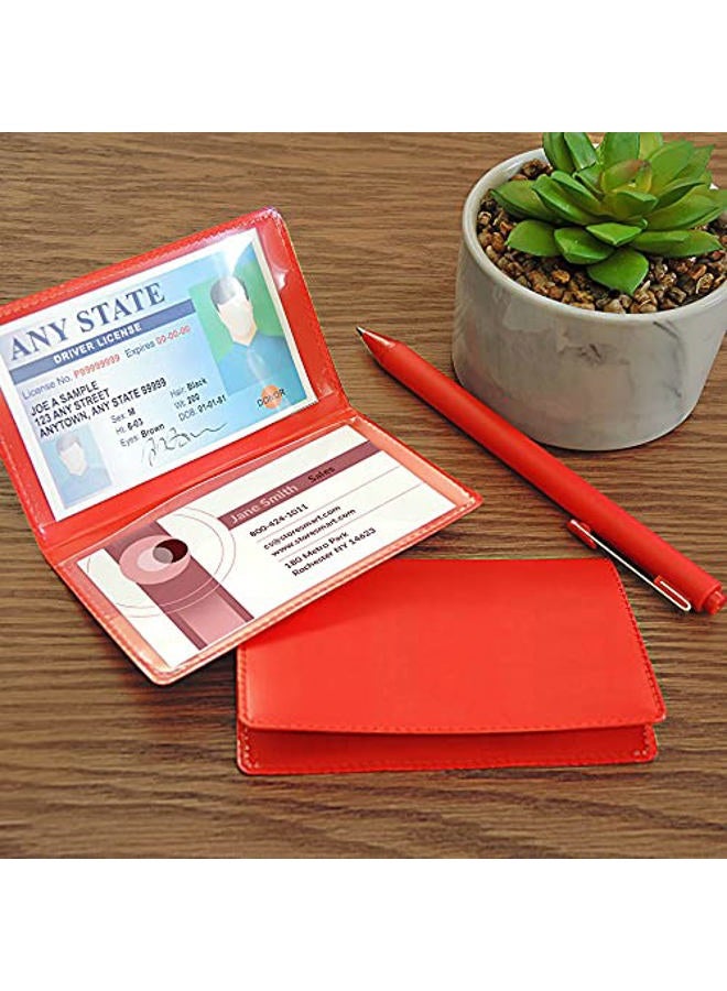 STORE SMART Folding Business Card Holders Rainbow 32-Pack - Each Side Holds 2" x 3 1/4" - RPP2915VP - Image 3