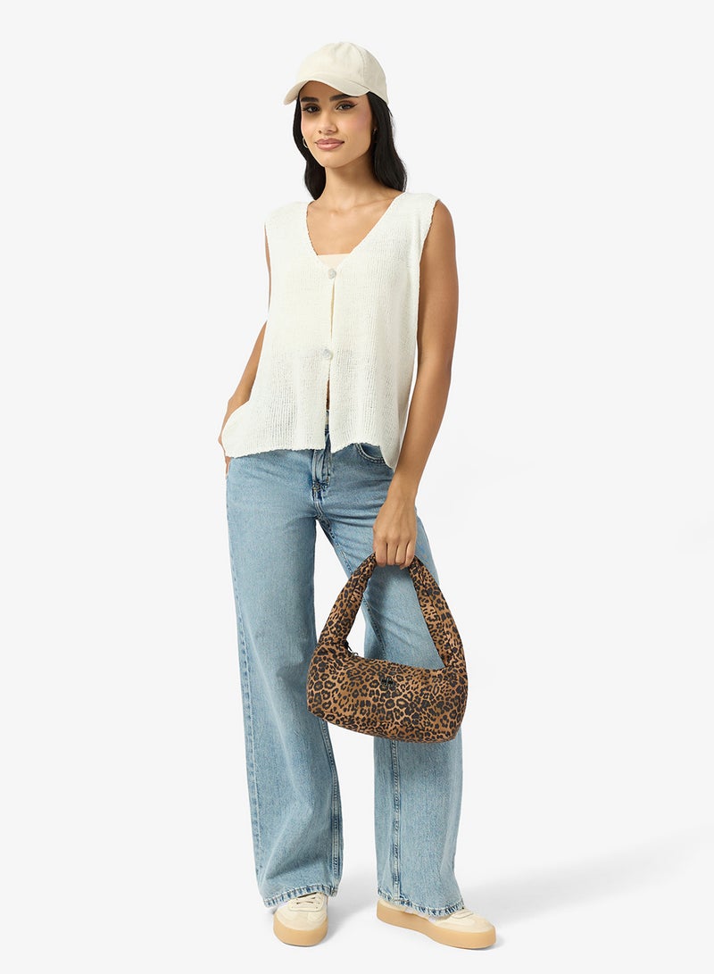 Ginger Knitted Button Up Vest - Image 4