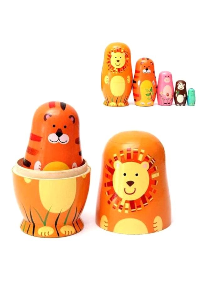 5-Piece Wooden Doll Set  - Image 2