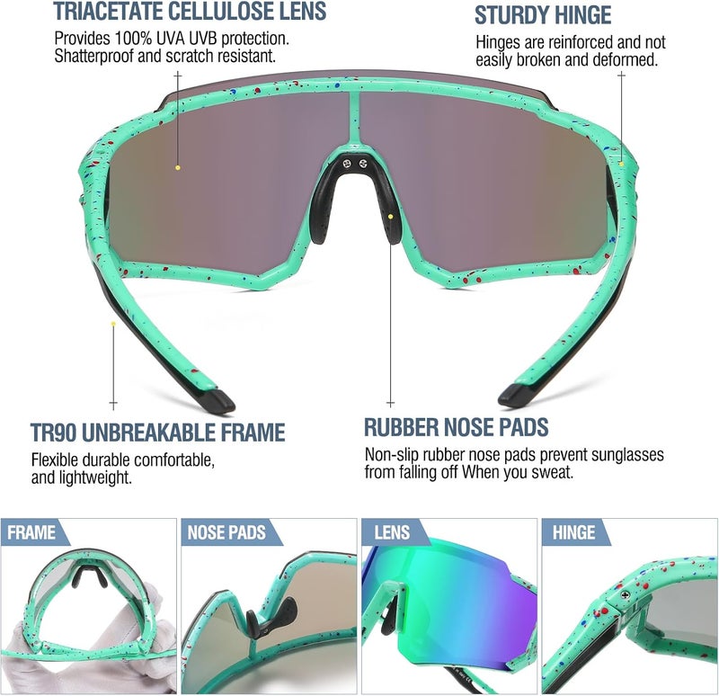 Duco Low wear optimized design Polarized Kids Sunglasses Youth Sports Cycling Shades Lightweight Frame UV400 Child Boys Girls Baseball SunGlasses DK310 Globally trusted quality - Image 4