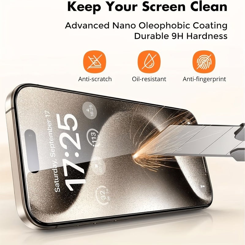 Full Transparent High Definition Film 2 Pieces For Iphone Se 2020 High Transparency Non Foggy Screen Protector Clear Under Sunlight Electrostatic Adsorption Tight Fit - Image 4