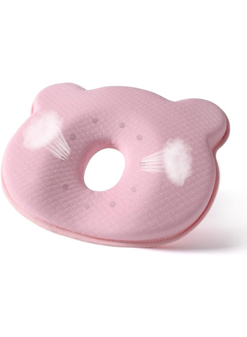 Pediatric Head Shaping Pillow for Infants, Anti Flat Head Baby Pillow with Breathable Memory Foam, Ergonomic Support Cushion for Newborn Head and Neck Alignment - Image 4