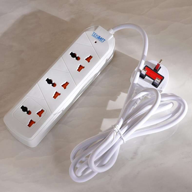 Pan Home Tekbatt 3-Way Universal Extension - White - Image 1