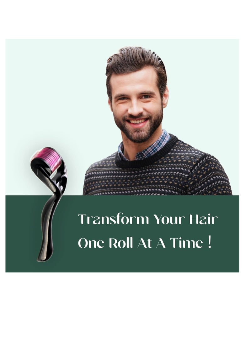 mars by GHC 0.5mm Derma Roller  540 Titanium Micro Needles for Hair Growth and Beard Care   Minimize Hair Fall  Boost Follicle Stimulation   User Friendly  Safe and Effective  Pack Of 1 - Image 2