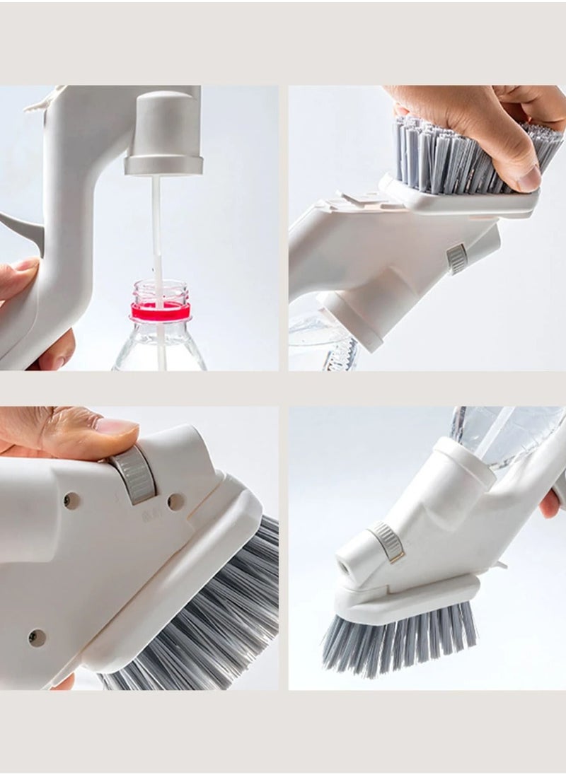 OQUERA - 5pc Spray Water Cleaning Brush Set: Press Spray Jet Window Clean Sponge Wiper, Multi-functional Glass Cleaner for Home - Image 1