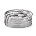 CooBigo 25 Pack Wire Key Ring Large Cable Key Chain Rings 6 Metal Keychain Keyring Loop Bulk for Outdoor Luggage TagsTHICK 2MM - Image 2