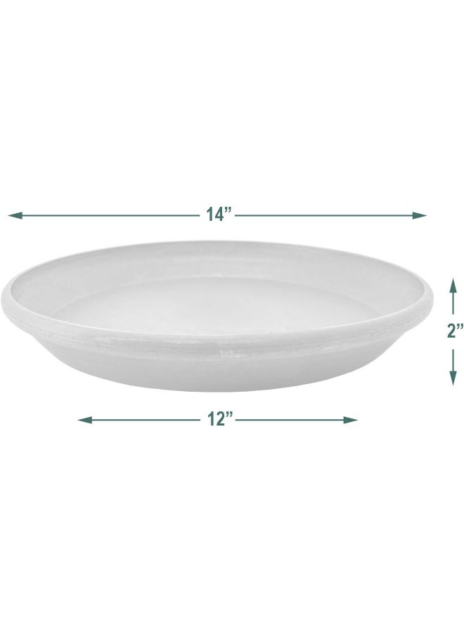 Generic Psw  Ap35Dc Saucer Drip, Durable Water Tray For Indoor And Outdoor Flower Plant Pots And Planters, 15-Inch, Dark Charcoal  - Image 1