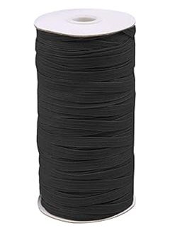 Generic Elastic Cord 5mm 70-Yards Black Elastic Band Flat Elastic Cord Elastic Rope Heavy Stretch Knit Strap Roll Elastic Spool Elastic Bands for Sewing Clothes,Crafts  - Image 1