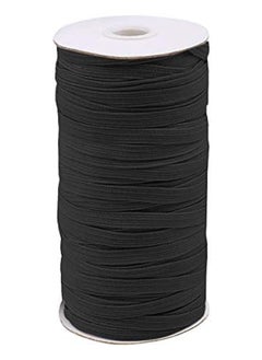 Generic Elastic Cord 5mm 70-Yards Black Elastic Band Flat Elastic Cord Elastic Rope Heavy Stretch Knit Strap Roll Elastic Spool Elastic Bands for Sewing Clothes,Crafts  - Image 2