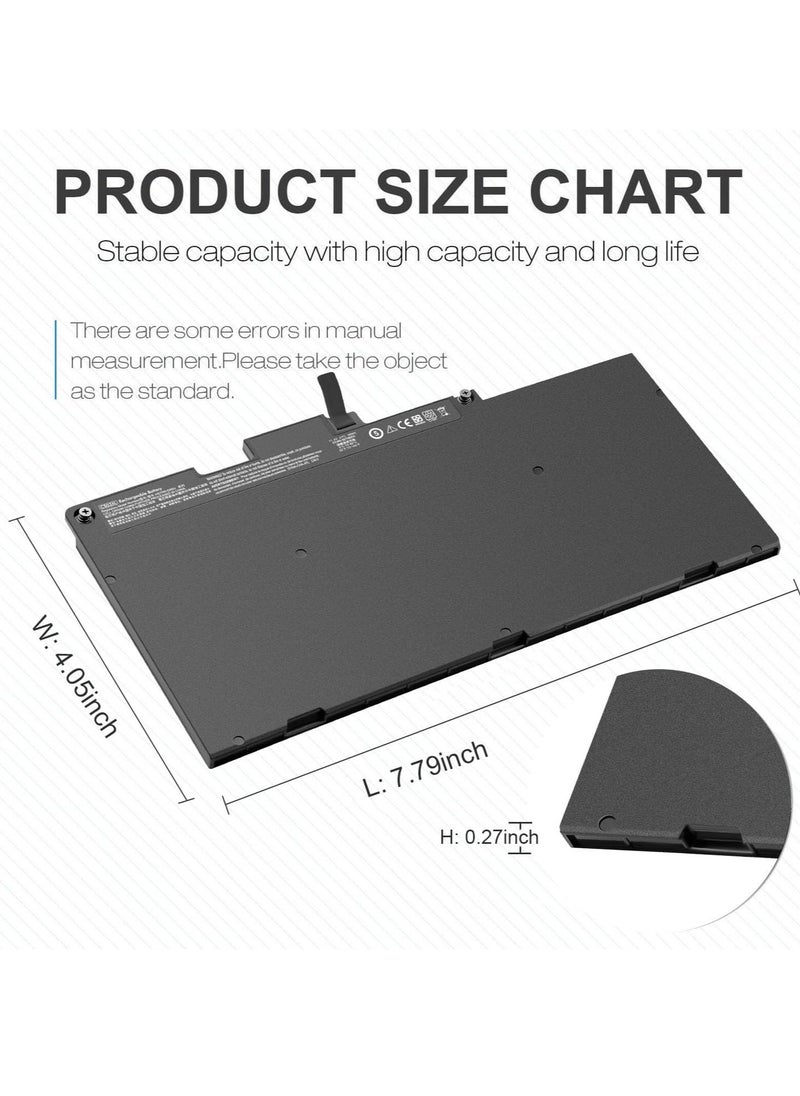 CS03XL CSO3XL TA03XL Laptop Battery for HP EliteBook 745 G3 755 G3 840 G3 848 G3 850 G3 800513-001 800231-141 HSTNN-IB6Y HSTNN-I33C-4T, 7B32 AA HSTNN-I3 3C-5 HP ZBook 15u G3 G4 mt42