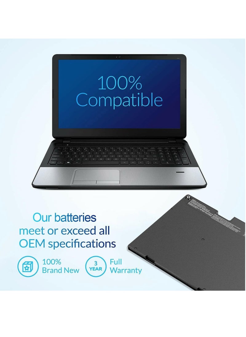 CS03XL CSO3XL TA03XL Laptop Battery for HP EliteBook 745 G3 755 G3 840 G3 848 G3 850 G3 800513-001 800231-141 HSTNN-IB6Y HSTNN-I33C-4T, 7B32 AA HSTNN-I3 3C-5 HP ZBook 15u G3 G4 mt42
