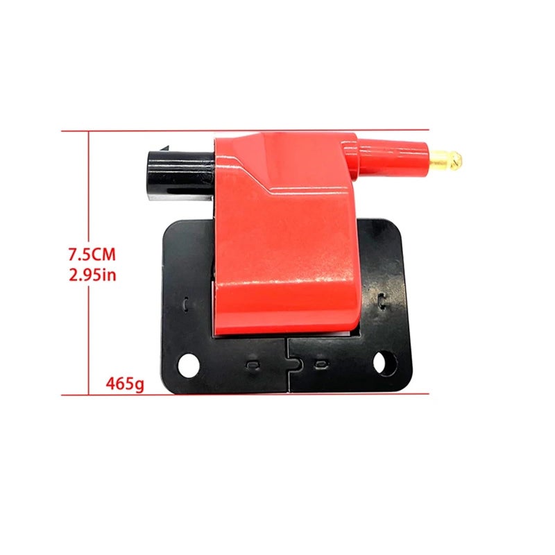 Ignition Coil: Red, Performance Ignition Coil - Compatible Ignition Coil for Dodge, Jeep, Chrysler Truck, SUV Engine Systems - Image 3