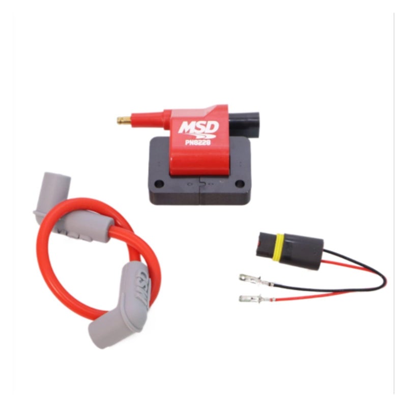 Ignition Coil: Red, Performance Ignition Coil - Compatible Ignition Coil for Dodge, Jeep, Chrysler Truck, SUV Engine Systems - Image 1