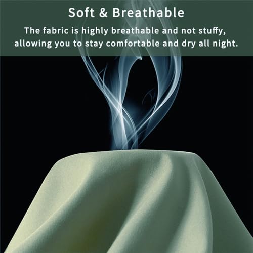NookZuzu Standard Pillow Cases Set of 2, Sage Green Pillow Covers Microfiber Pillowcase Soft Breathable and Non Shrinking Envelope Pillow Shams 20"X 26" - Image 5