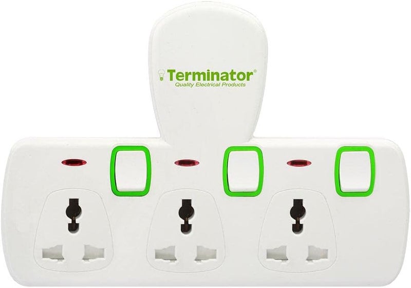 TERMINATOR 3 WAY UNIVERSAL Plug Sockets - Image 1