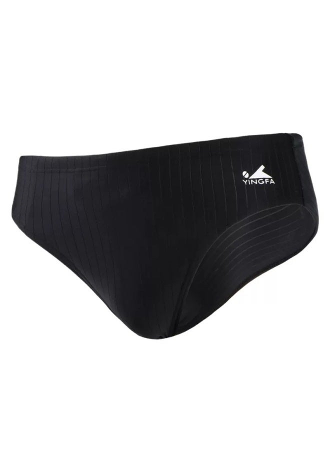إسكدنيا Yingfa 9202 سراويل سباحة مثلثة للرجال احترافية سريعة الجفاف ومعدات تدريب السباق وحمام السباحة الخاص - اللون: 9202-1 أسود - - Image 1