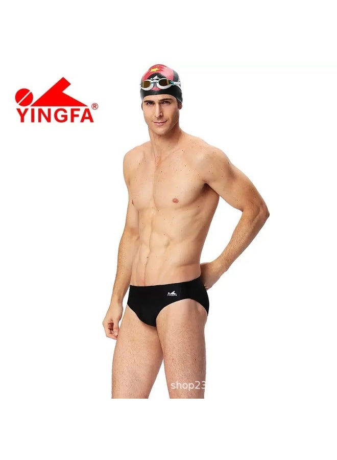 إسكدنيا Yingfa 9202 سراويل سباحة مثلثة للرجال احترافية سريعة الجفاف ومعدات تدريب السباق وحمام السباحة الخاص - اللون: 9202-1 أسود - - Image 2