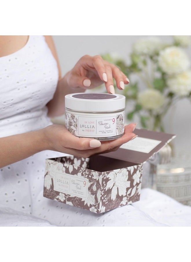 Lollia - In Love Body Butter, 5.5 Oz. Classic Petal Fragrance Shea Butter & Cocoa Butter, Body Lotion For Women, Hydrating & Smooth Body Moisturizer - Image 1
