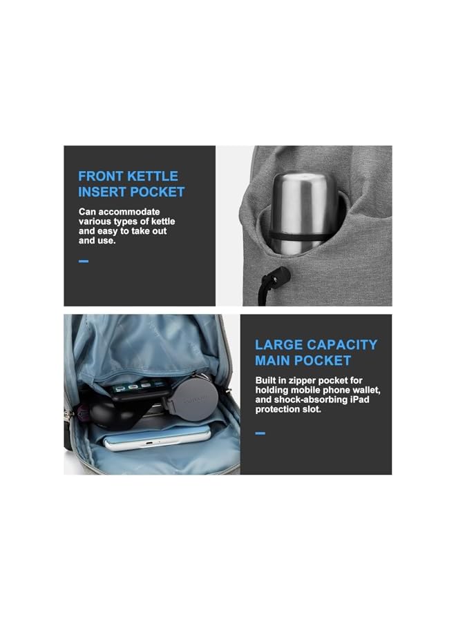 S-TOP Crossbody Sling Backpack for Men Women Sling Bag Multipurpose Travel Hiking Cross Body Chest Bag, Shoulder Bag for Men, for Traveling, Sporting, Cycling, Daily (Gray) - Image 2