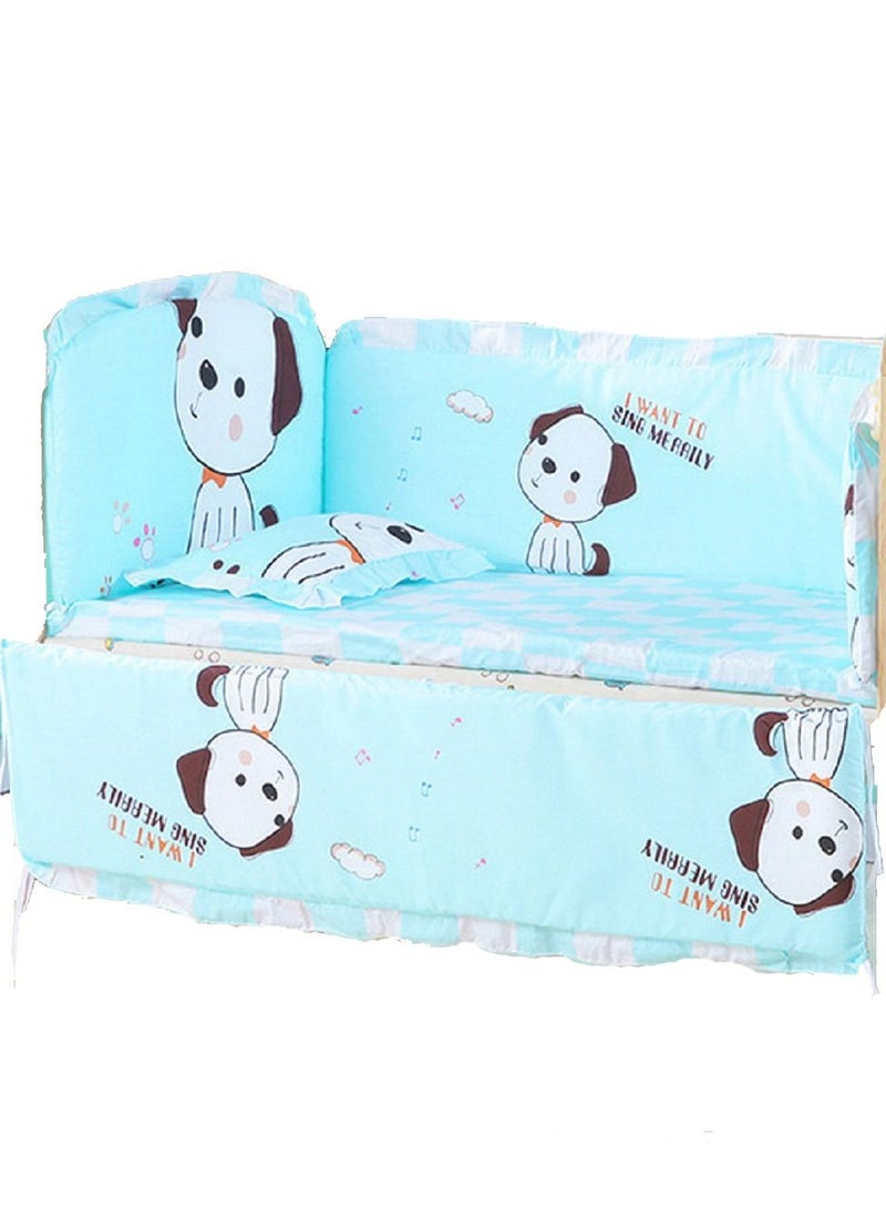 General 6Pcs Set Puppy Crib Bumper For Newborns Pure Cotton Bed Protector, Easy To Remove And Washable  - Image 1