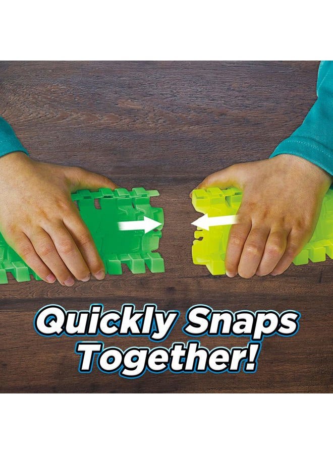 MAGIC Tracks Ontel Magic Tracks 10 Foot Glow In The Dark Bendable Flexible Racetrack with LED Light-Up Race Car, Educational Playset Birthday Gift for Ages 3+ - Image 3