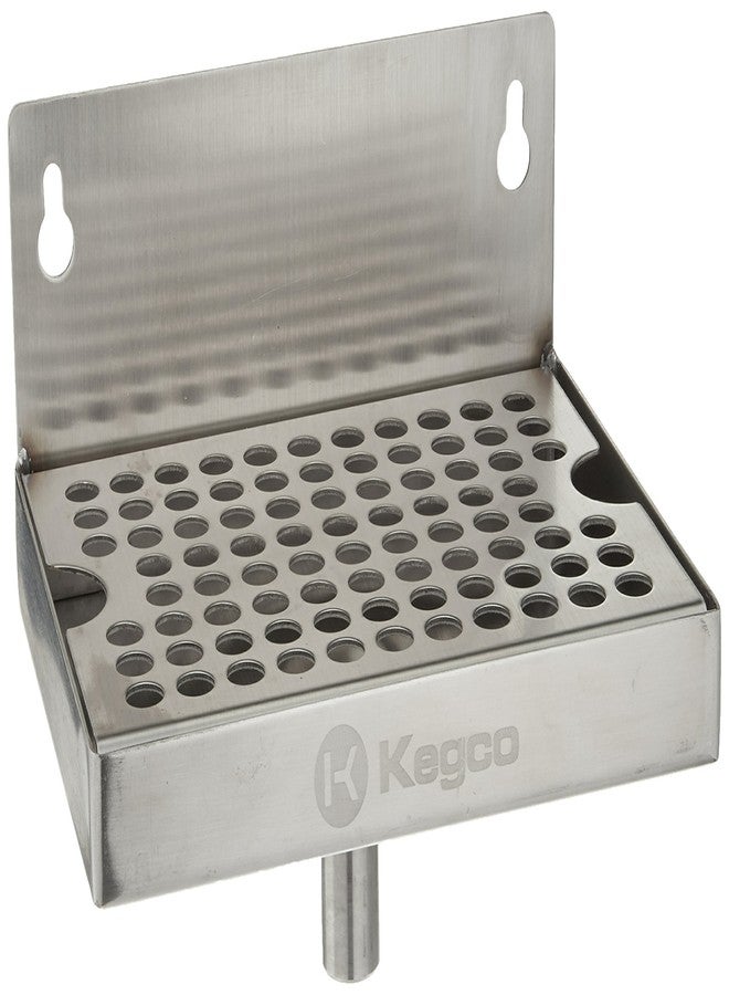 Kegco Dp-64-D Wall Mount Drip Tray, 6", Stainless Steel - Image 1