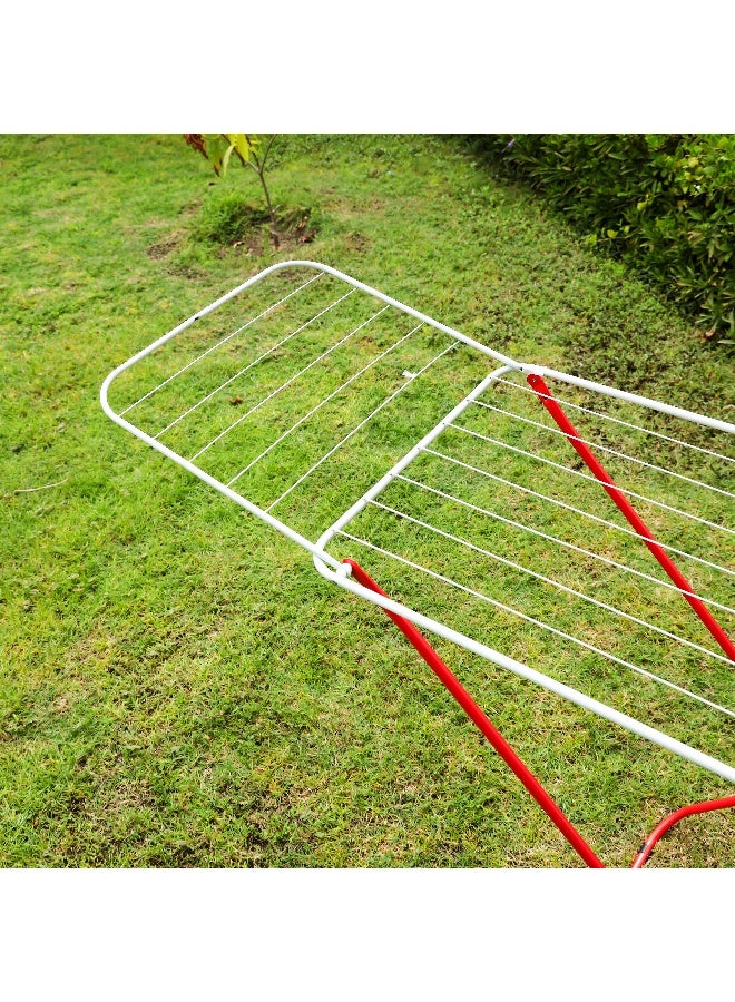 Royalford Cloth Dryer, Full size 180x50x105 cm, Durable Rust Proof, Iron Wire & Frame, RF10174 | Metal Drying Rack | Multifunctional Air Dryer Ideal for Indoor/Outdoor | Easy Store & Folding Clothes Dryer Multicolour - Image 4