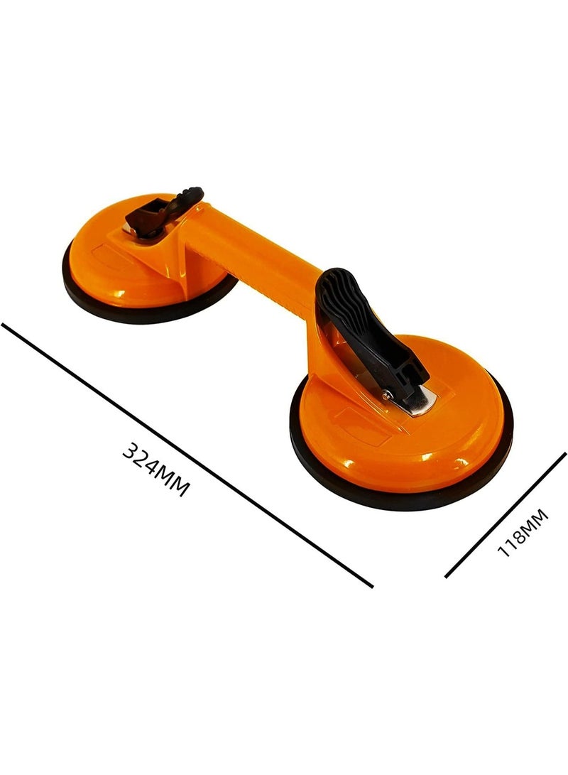 2 Pack Suction Cups Heavy Duty Aluminum Vacuum Plate Handle Glass Holder Hooks to Lift Large Glass/Tile Lifter/Moving Glass/Pad for Lifting/Dent Puller - Image 3